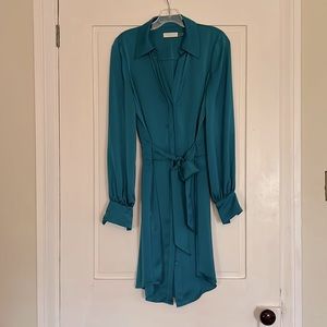 Gorgeous teal shirt dress by Ramy Brook size 4